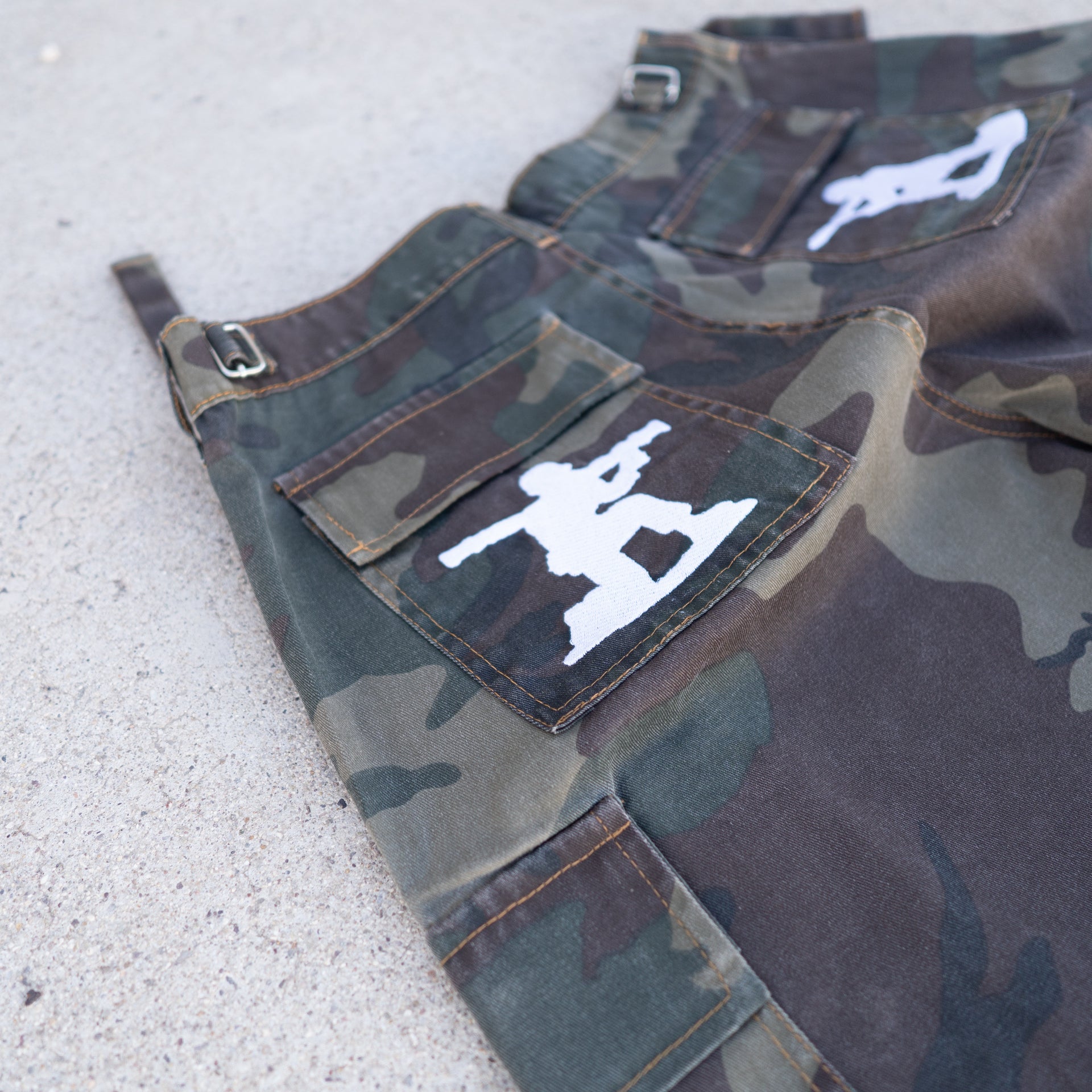 Convertible Camo Pants - Army Green Color