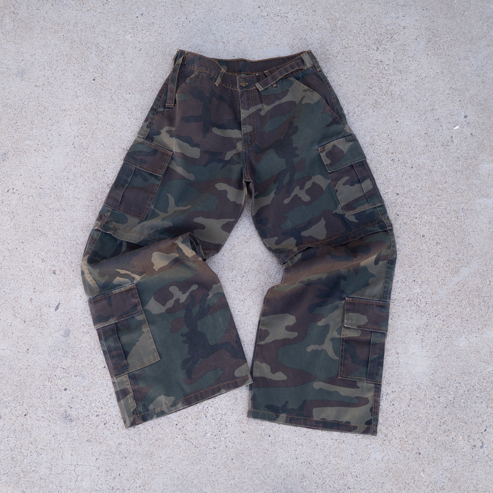 Convertible Camo Pants - Army Green Color