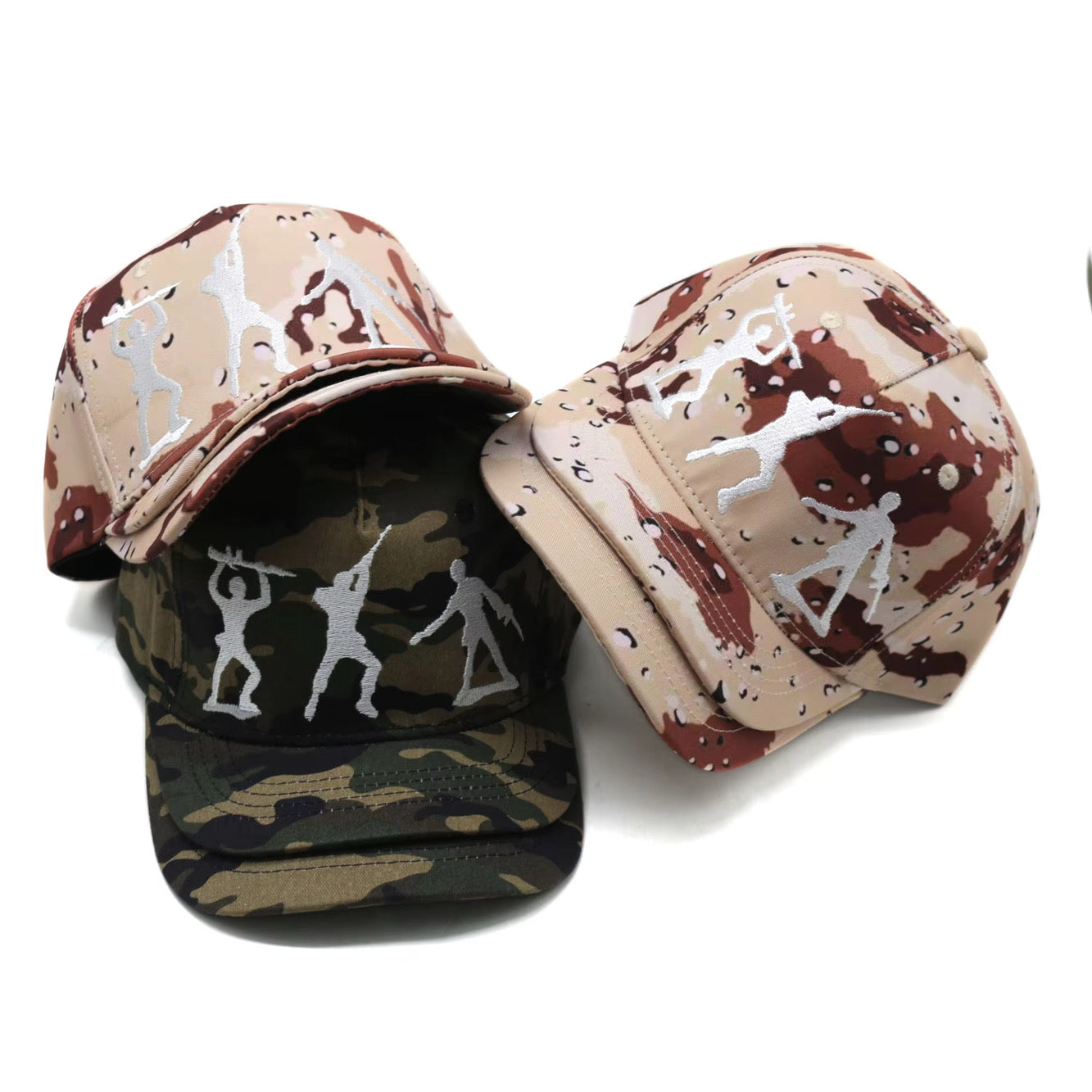 Double Brim Toy Soldiers Camo Hat