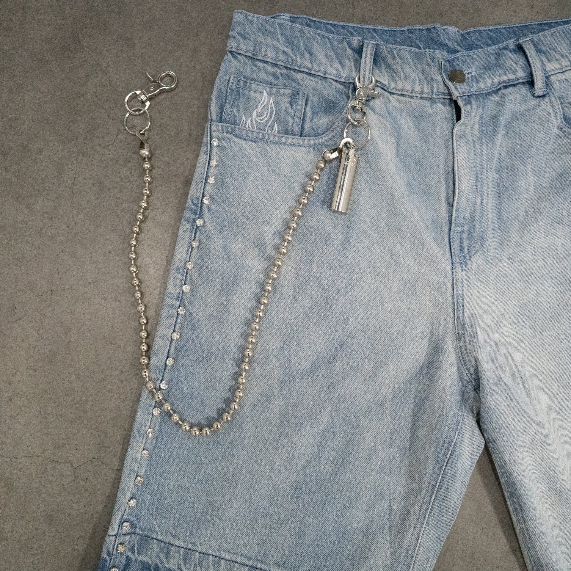 Pyro Pendant Lighter Wallet Chain