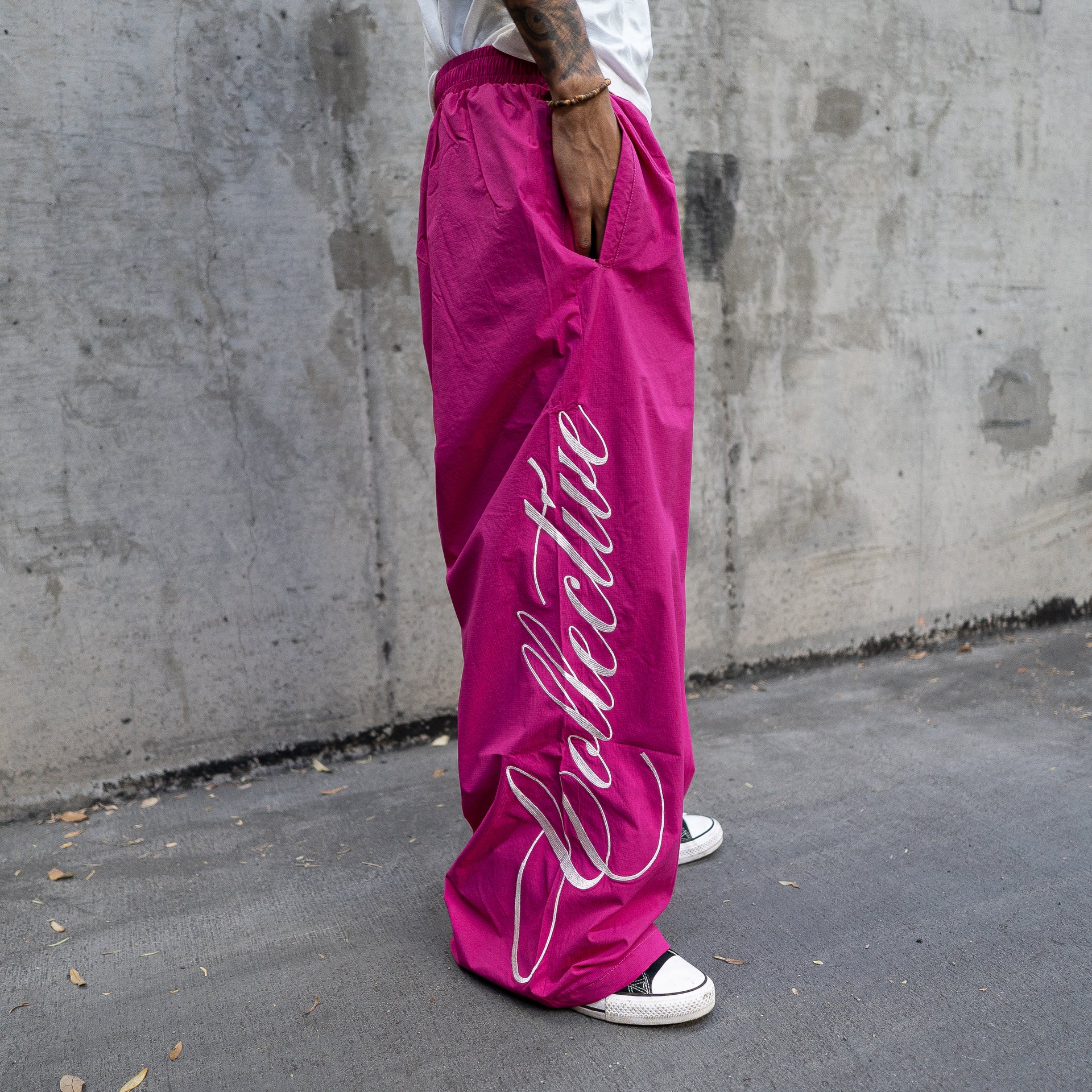 Fuchsia Saturday Track Pants