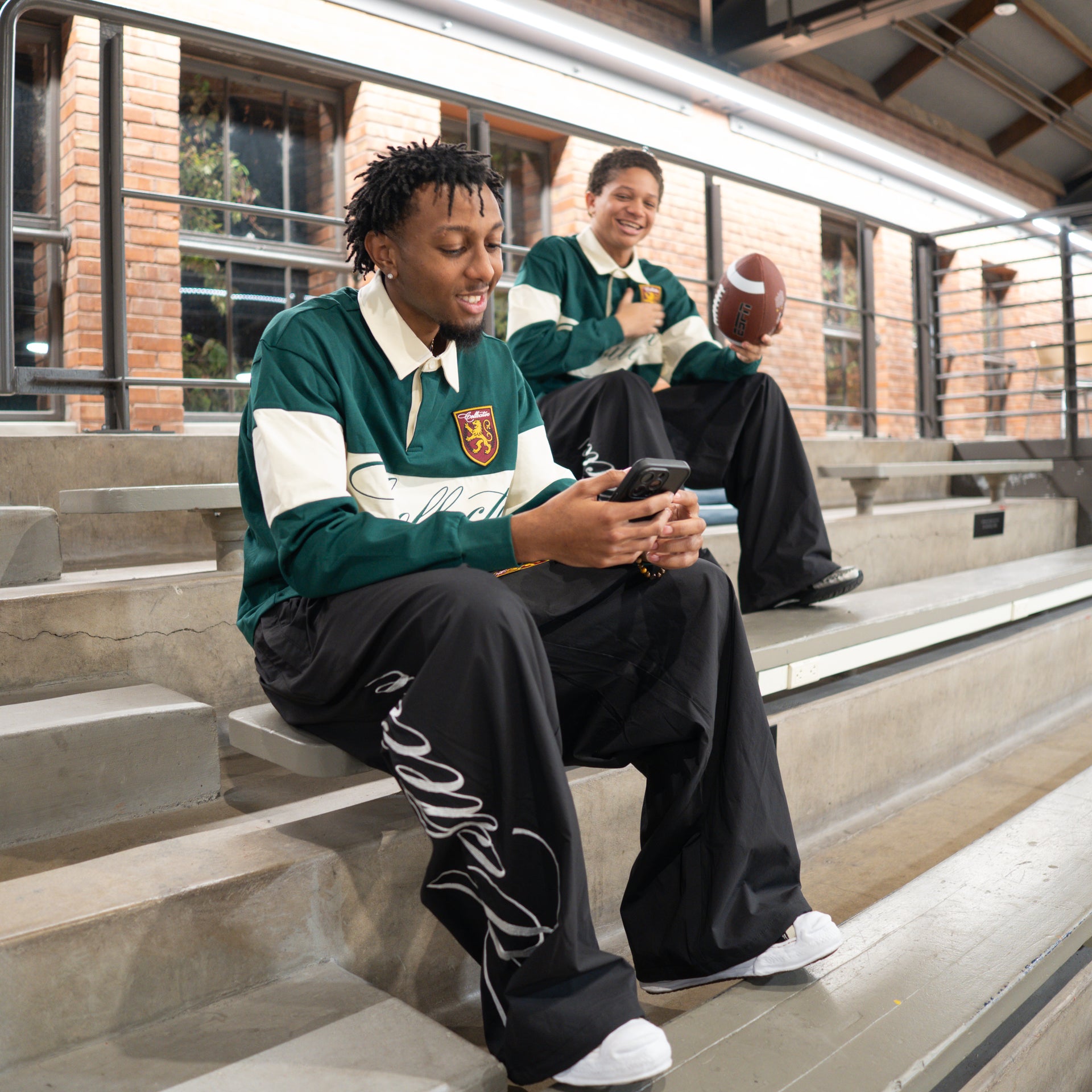 Saturday Green Rugby Polo