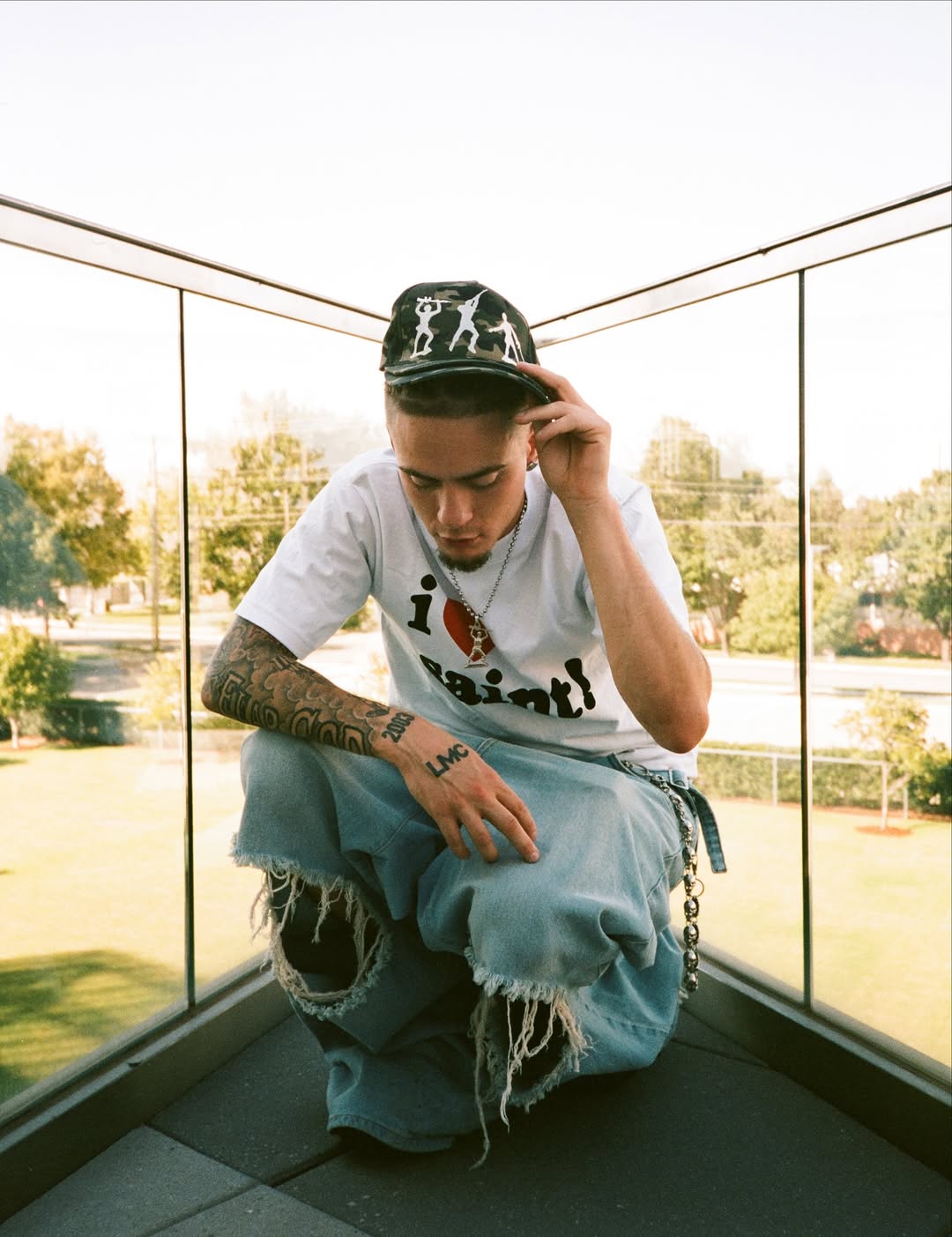 Double Brim Toy Soldiers Camo Hat